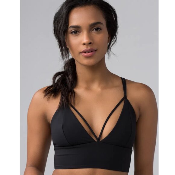 Lululemon Pushing Limits Bra Black S - Picture 1 of 8